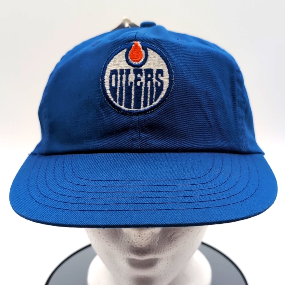 NHL| NWT Vintage NHL Edmonton Oilers Blue Sports Cap Snap Back